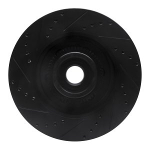 Ford F-150 Brake Rotor (1) - Front Right - R1 Concepts - Drilled & Slotted - Black - `04-`08